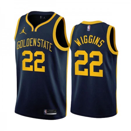 Muške NBA Dres Golden State Warriors Andrew Wiggins 22 Jordan 2022-23 Statement Edition Navy Swingman